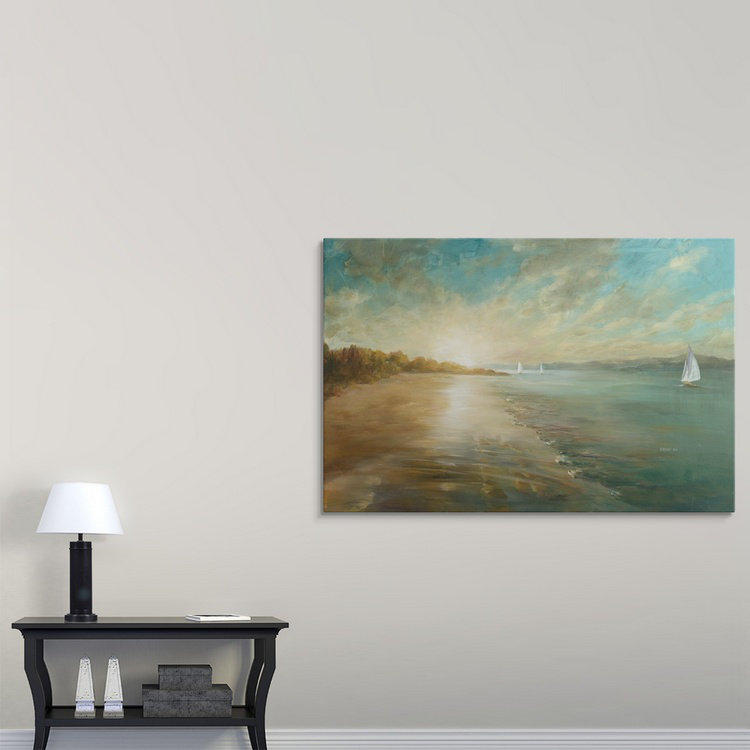 Hanli " Coastal Glow " by Danhui Nai, 20" H x 30" W x 1.5" D, Canvas