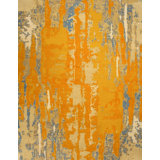 Contemporary One-of-a-Kind Rectangle 8'3" X 10' Hand Knotted Area Rug