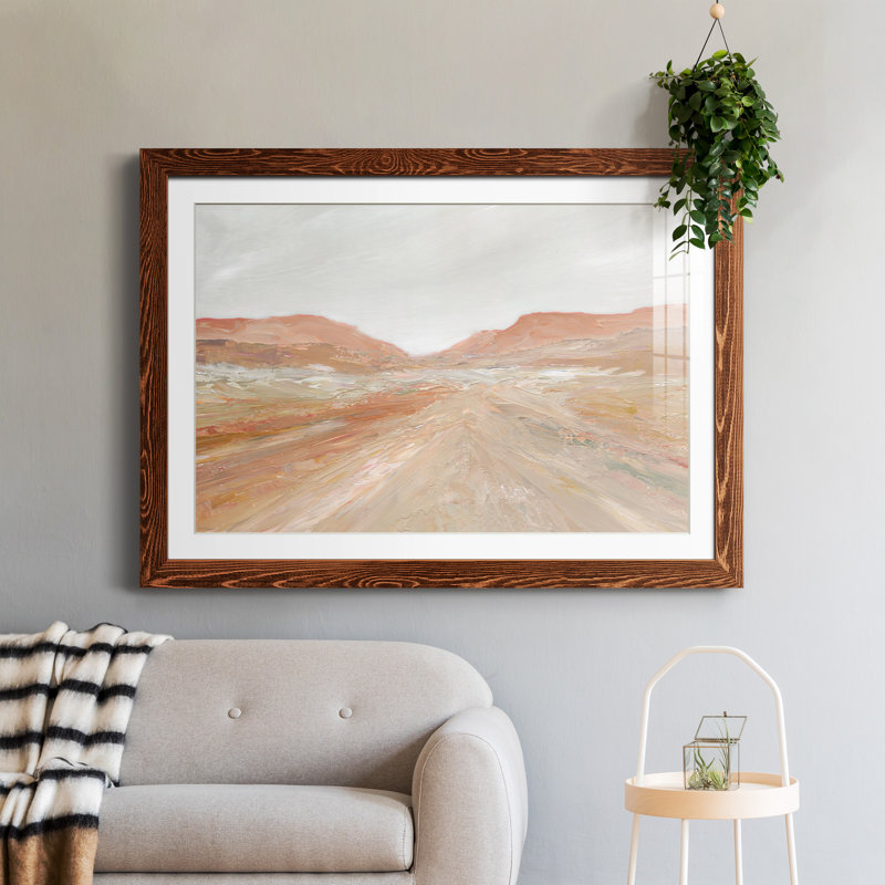 Road to Sedona - Peinture encadrée, Cadre en érable, H 31 po x l 44 po x P 1 po