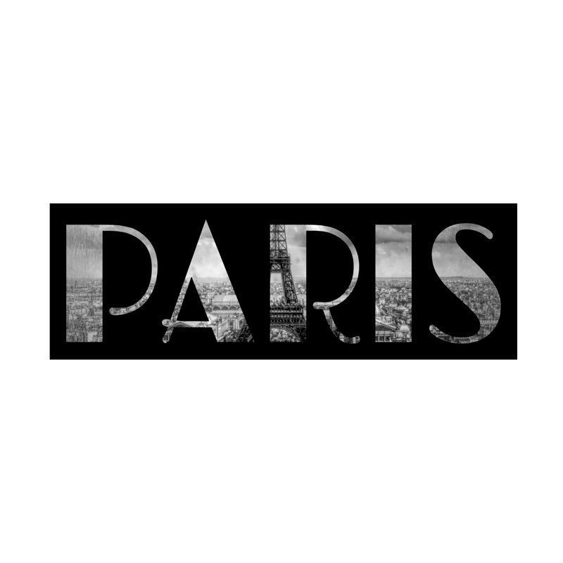 Art sur toile Tina Lavoie Paris, H 6 po x l 19 po