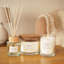 Scented Jar Candle with Glass Holder