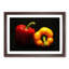Red & Yellow Bell Pepper - Picture Frame Painting Print-55597841-55597842