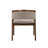 Arden U-Shaped Boucle Upholstered Dining Chairs With Armrest-118945243
