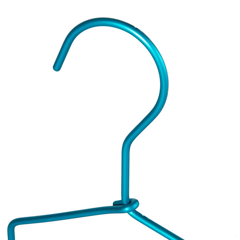 Harbour Housewares - Metallic Children's Coat Hangers, Blue