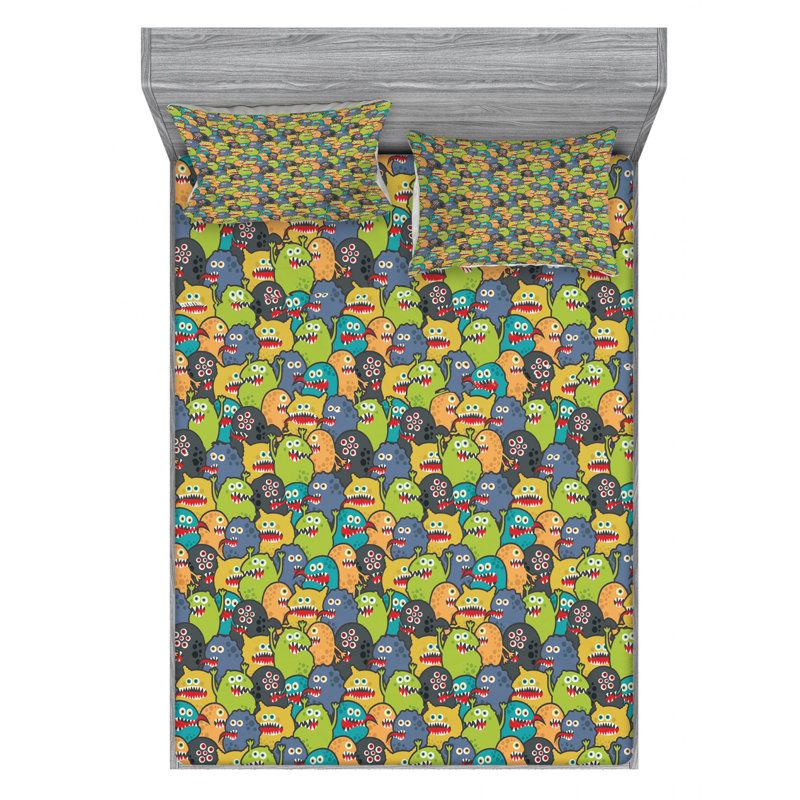 Microfiber Sheet Set, Queen Sheet Set with Fitted Sheet
