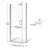 Infinity 27" W x 65.56" H Semi-Frameless Shower Door-16968359
