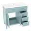 Meuble-lavabo 36 po avec lavabo, armoire de salle de bain avec tiroirs, structure solide et panneau de fibres à densité moyenne-1013126130
