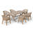 Patio 6-person Dining Set With Cushions