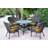 Batchelder 4 - Person Wicker Patio Dining Set with Round Table-32641109-32641121
