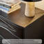 Commode d'appoint rétro en bois sculpté simple