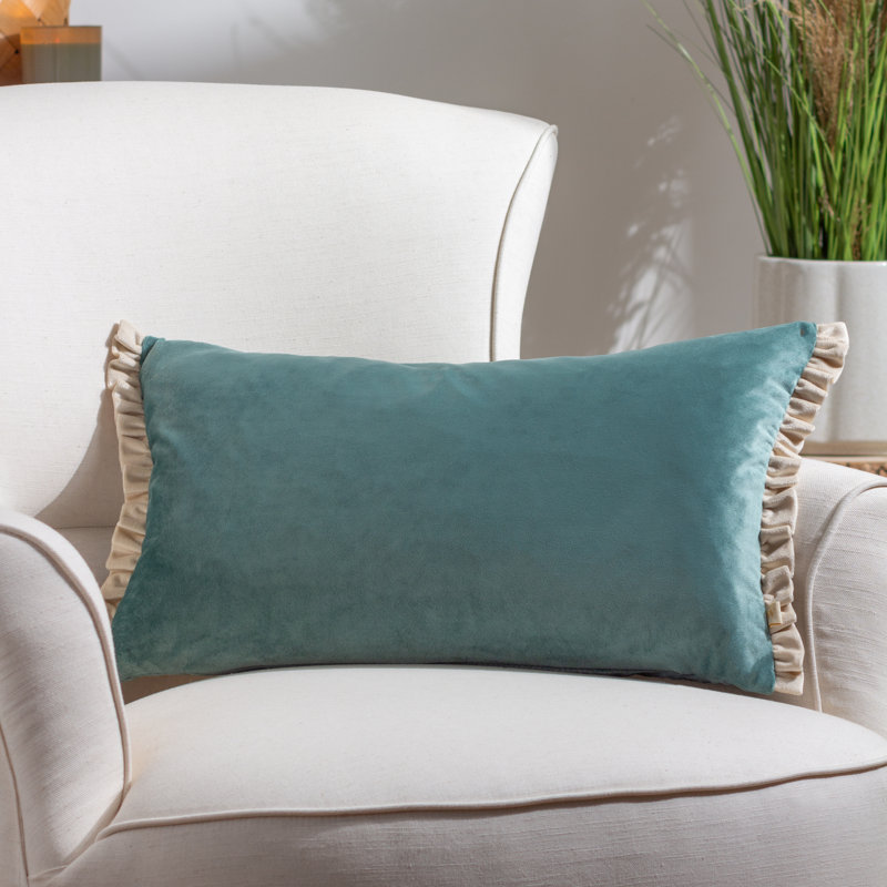 Tilly Rectangular Cushion, Blue, 30" H x 50" W, Pillow Cover Only - No Insert