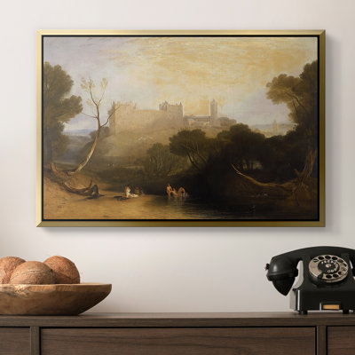 Palais de Linlith, c. 1807-J.M.W. Turner-encadré - mat et encadré sous verre acrylique, grand art mural de salon