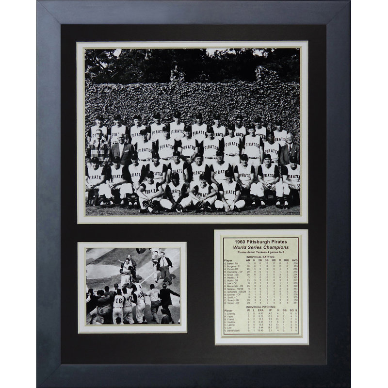 Souvenirs encadrée 1960 pittsburgh pirates