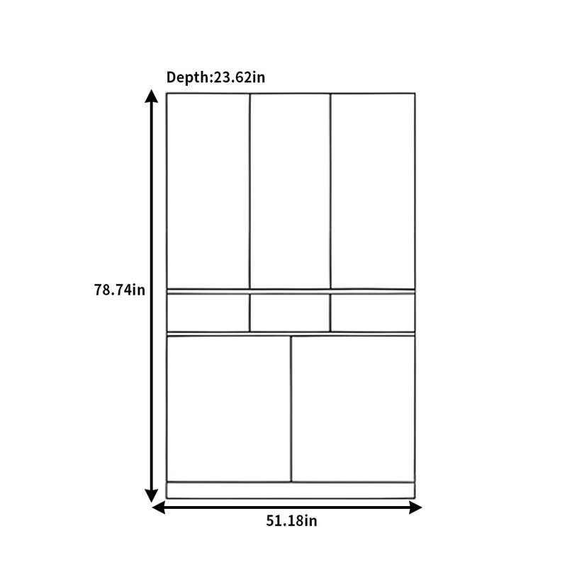 Aadhya, 78.74" H x 51.18" W x 23.62" D