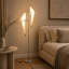 Lampe sur pied à DEL argent