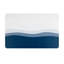 15,35 po X 23,62 po Tapis de bain en terre de diatomées, tapis de bain en pierre de diatomite antidérapant, bleu et blanc