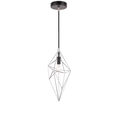 Luminaire suspendu géométrique à 1 lumière Luverne