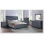 Lit-bateau Bridgevine Home Americana, finition velours côtelé bleu-537398604