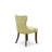 7 Piece Dining Set Consist of a Rectangle Rustic Wood Dining Room Table and 6 Limelight Linen Fabric Upholstered Parson Chairs, Distressed Jacobean-2025839756-2025839746-2025839759