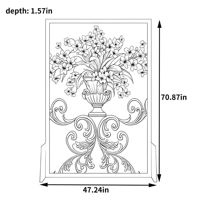 Schinus, H 70,87 po x l 47,24 po x P 1,57 po