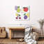 «Abstract Line Fruits», reproduction sur toile-1910824894