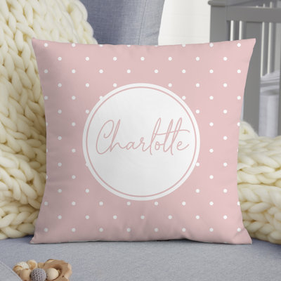 Polka Dots Throw Pillow