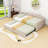 Twin Upholstered Daybed with Pop Up Trundle-438260051