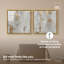 Ensemble de 2 impressions acryliques encadrées en or en cascade, grand format, pour salon, par Art Remedy-1611333476-1611333484