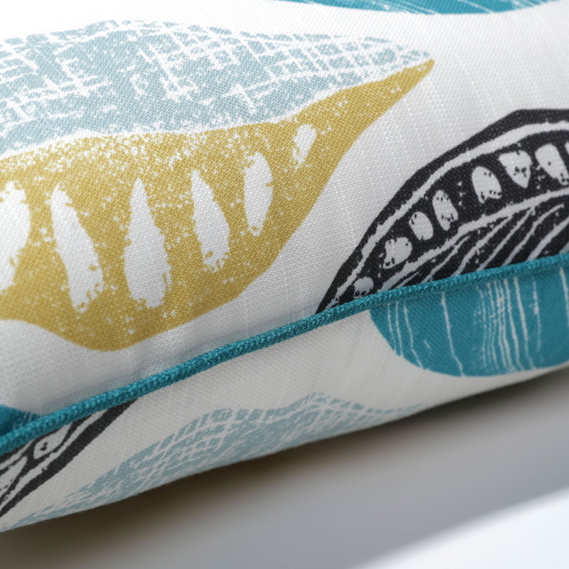 Floral Outdoor Reversible Throw Pillow