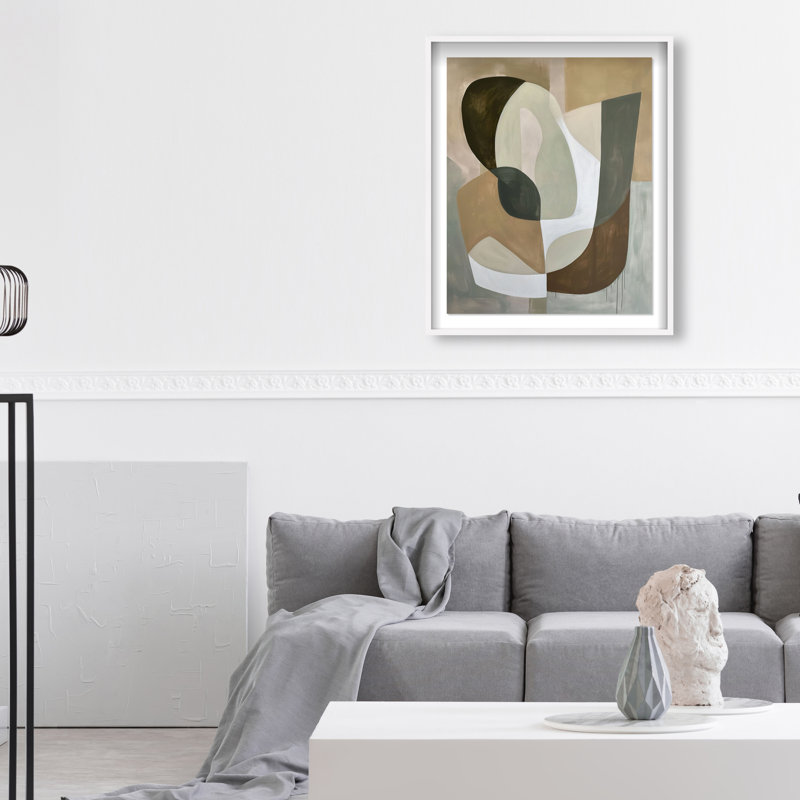 Dreamy Shape Pulse I Shadowbox Abstract Print by Oliver Gal, Black Frame, 16 x 20, 37.5"H x 31.5"W, White Frame