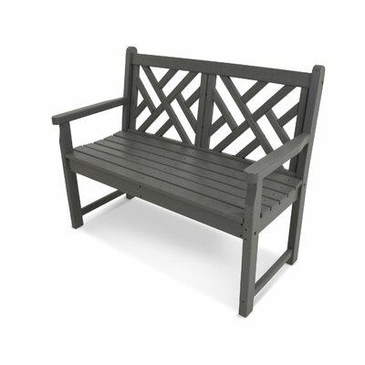 Chippendale 48"" Bench -  POLYWOOD®, CDB48GY
