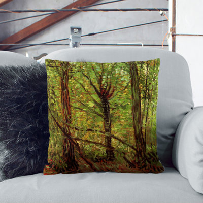 Trees and Undergrowth Scatter Cushion with Filling