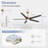Beil Large Modern Ceiling Fan with Light Kit and Remote Control, 3 LED Colours, 6 Speed Noiseless DC Motor, 5 Plywood Blades, for Indoor/Covered Outdoor Use-1606988307-1595520269-1556980191