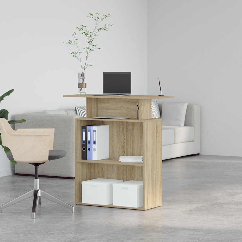 Baheerathan Standing Desk, Sonoma Oak