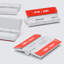 10x White Acrylic Piano Hinges 45 mm, Self-Adhesive, No Glue Required
