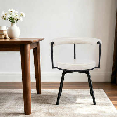 Chaise pivotante rembourrée en polyuréthane Abisan Bauhaus