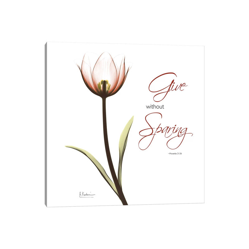 Giving Tulip C69 by Albert Koetsier - Wrapped Canvas Print, 45.72 cm H x 45.72 cm W x 3.175 cm D