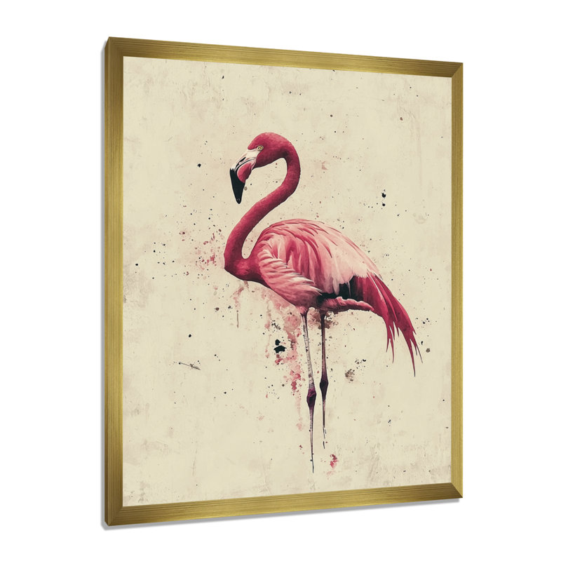 Cohdwell - animaux, art mural, H 20 po x l 12 po, Doré, Picture Framed