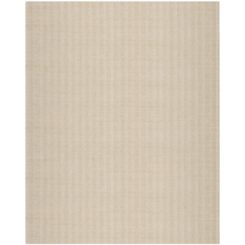 Laureldale Hand Loomed Wool Viscose Chevron Rug in Beige, Rectangle 6' x 9'