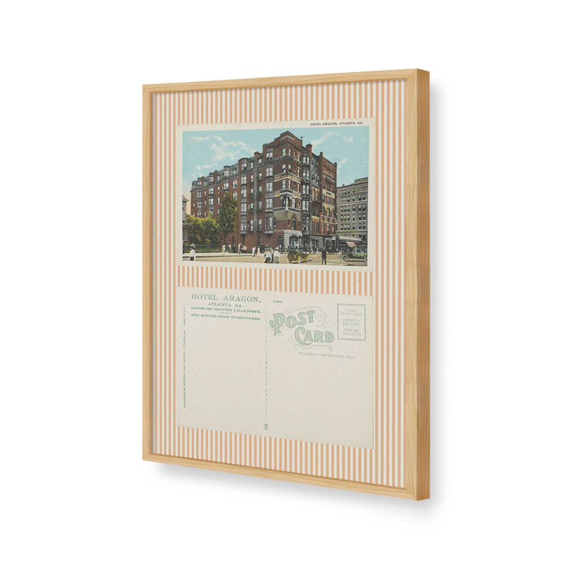 «Hotel Aragon Post card» par Deny Designs, reproduction d'art, 48 po x 36 po, Tanné, Impression encadrée