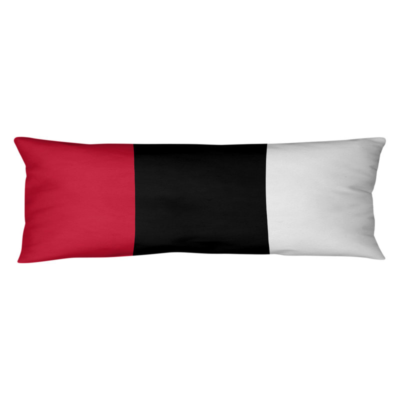 Stripes Medium Polyester/Polyfill Body Pillow, Black Accent, NFL Stripes Football
