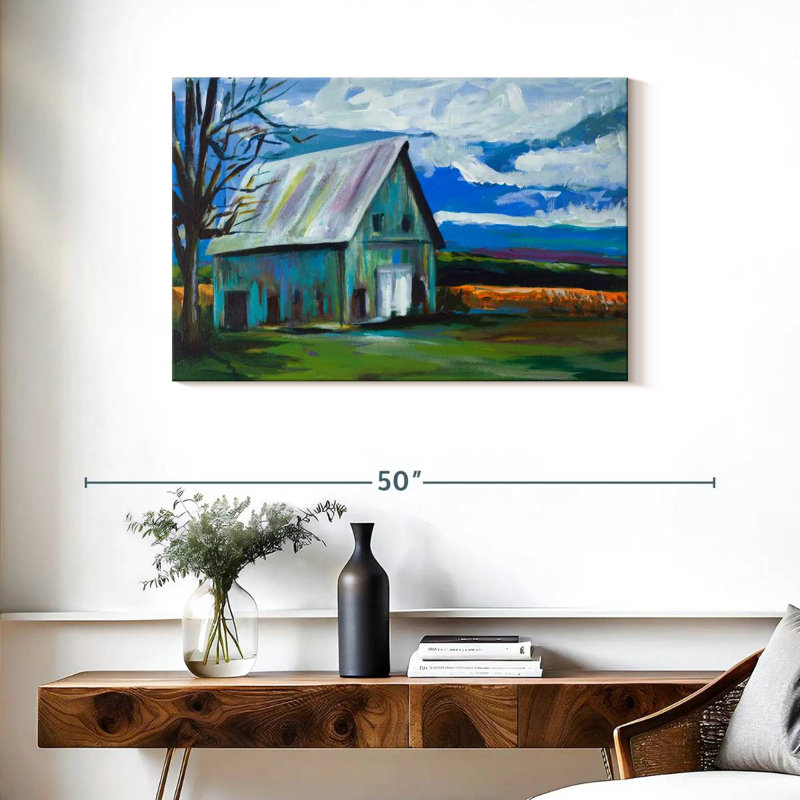 Lilie Old Barn, 24" H x 36" W