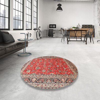 Tapis oriental orange