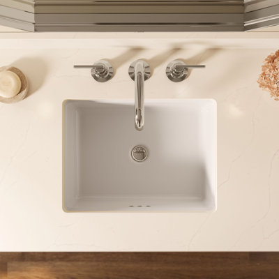 Lavabo de salle de bain rectangulaire encastrable 19 13/16 po Claude by Studio McGee
