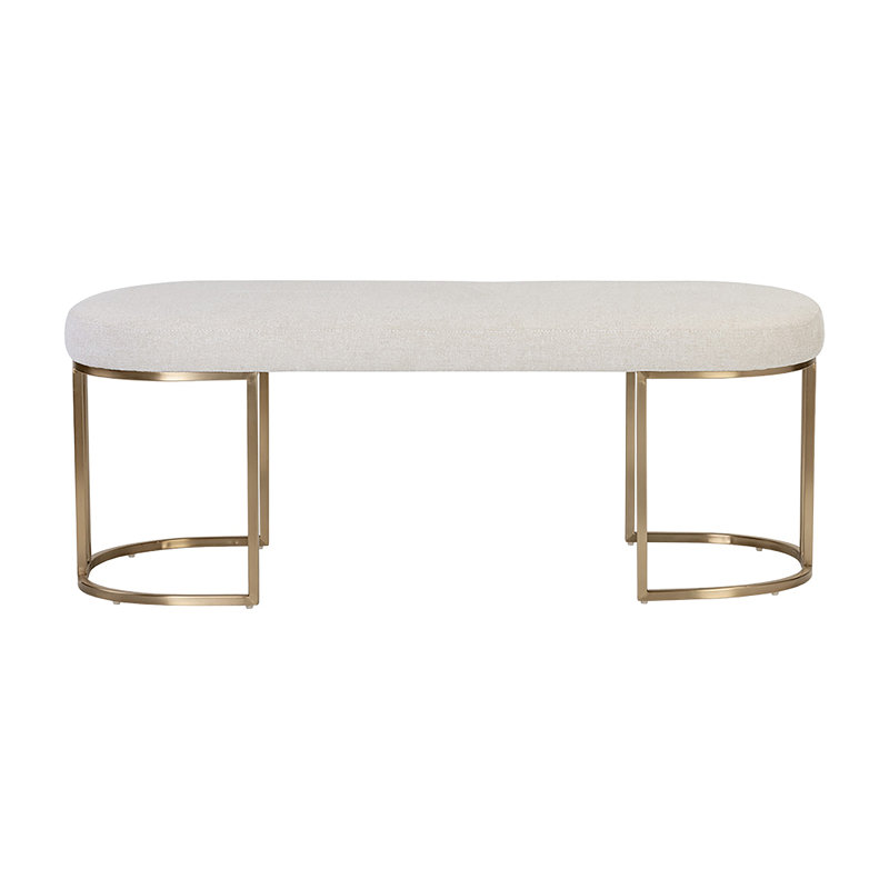 Rayla Upholstered Bench, Ivory