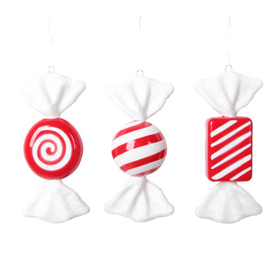 7.5'' Striped Ball Ornament