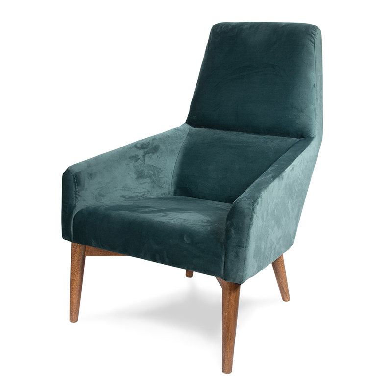 Made To Order Lounge Chair, Jacobean, Lazio Humo Leather