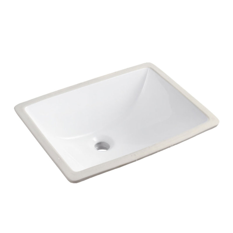 Lavabo de salle de bain rectangulaire encastré NOBLE 1611W