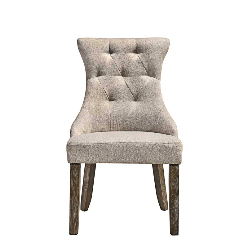 Chaise d'appoint rembourrée (ensemble de 2)