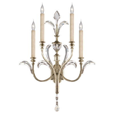Beveled Arcs 4 - Light Candle Wall Light